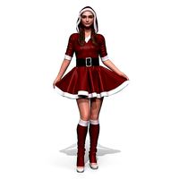 Santa girl cute | 3D