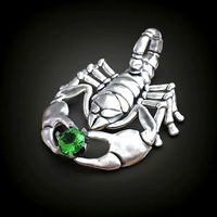 Scorpion pendant gem in claws | 3D