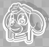 Paw Patrol Cookie Cutter Details Skye | 3D