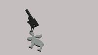 Xmas Moose Keychain  | 3D