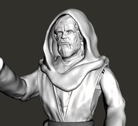 LAST JEDI INSPIRITED OLD LUKE ACTION FIGURE | 3D