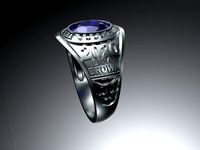 Sample model for customizable college-school  ring | 3D