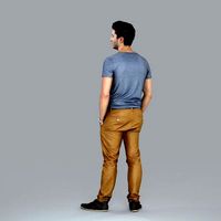 Standing Casual Man with Beige Pants CMan0018-HD2-O01P05-S