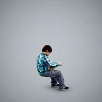 Sitting Boy Reading a Book CBoy0002-HD2-O01P01-S