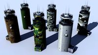 ATC Tower - 6 Diffrent textures - Air Traffic Control Tower