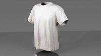 T-shirt 3D model low poly