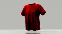 T-shirt 3D model low poly
