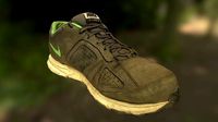 Worn Nike shoe low poly 3D model