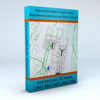 Domodedovo DME Moscow Airport Roads Buildings and Public Trans