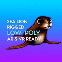 3D Cartoon Sea Lion