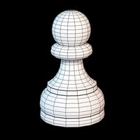 Wooden chess piece - Pawn