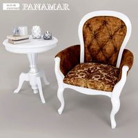 Armchair coffe table Panamar Italy decorative blanco