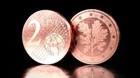 Realistic 2 Cent - Euro - Low poly 3D model