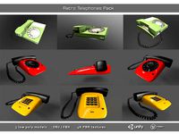 Retro Telephones Pack