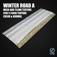 Winter road A Tile