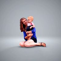 Ready-Posed 3D Family Humans MeMsS011HD2