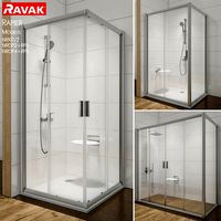 Corner shower cabins Ravak Rapier
