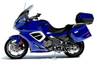 Blue Motorcycle 3D Models