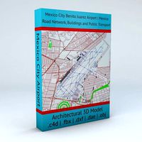 Mexico City Benito Juarez MEX Airport Roads Buildings Pub Trans