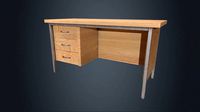 Beech Wood Office Desk - Wood Desk - Office Desk - Wooden