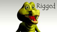 Cartoon crocodile