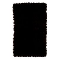 Mongolian fur rug brown