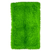 Mongolian fur rug green