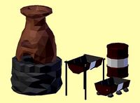 PACK 003 Furnace Barbecue Barrel