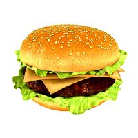 Photorealistic hamburger
