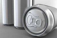 Beer or soda aluminum cans