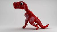 Rigged and Animated Cartoon Dinosaur