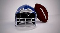Regulation NFL Football and Helmet