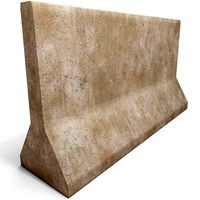 Concrete Barrier Low-Poly - PBR  Game-Ready