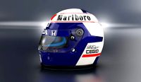 1989 Alain Prost race helmet 3D model