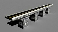 Low Poly Road Bridge