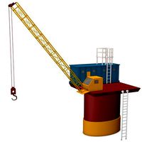 Industrial Crane and Booth