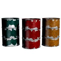 Rusty Three Colors Barrels