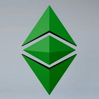 Ethereum Classic Crypto Currency 3D Logo