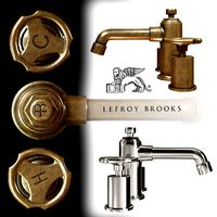 Lefroy Brooks Ten Ten hole basin mixer with handwheeles