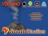 Animated Volcano AR VR Unity 3dsmax