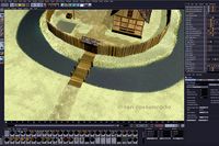 Moated medieval fort village