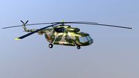 The Mil Mi-8 military helicopter