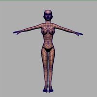 female low poly base