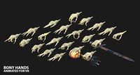 Bony Hands - animated for VR