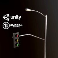 Traffic Light - PBR Game Ready