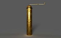 Vintage Engraved Brass Coffee Grinder