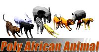 Lowpoly african animal