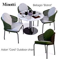 Aston Cord Outdoor chair and Bellagio Bistrot tabel
