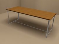 Moka table by Flexform 3D Model