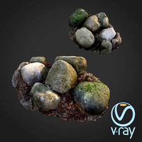 3d scanned nature stone 40